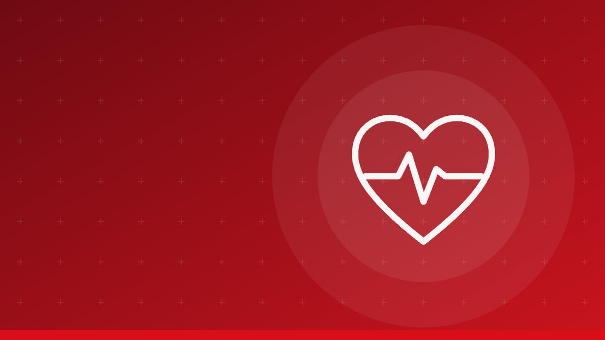 Illustration of a heart with an ECG trace